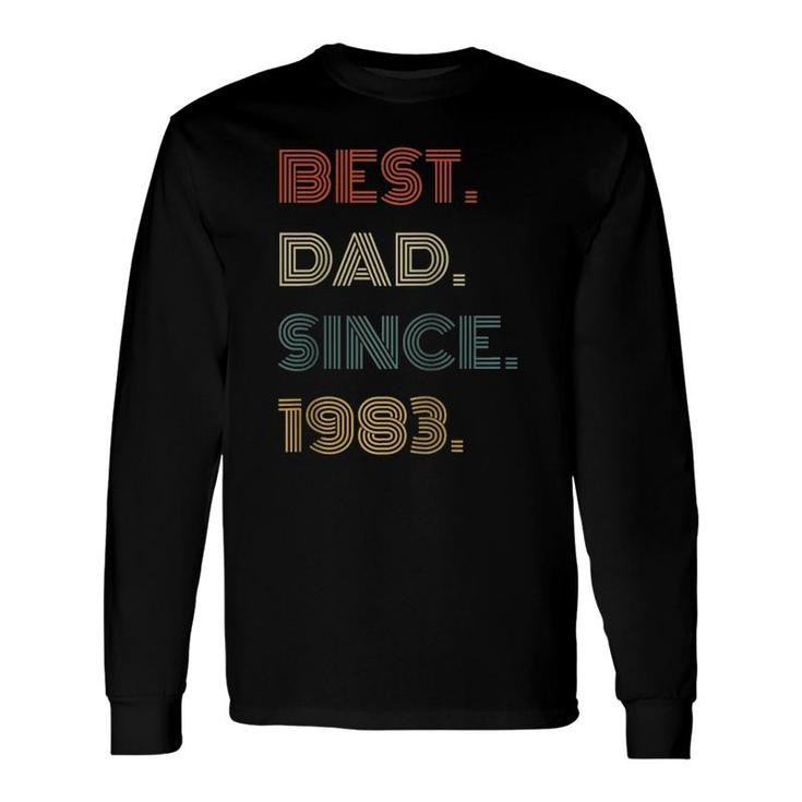 Best Dad Since 1983 Clothes For Him Retro Vintage Raglan Baseball Tee Long Sleeve T-Shirt T-Shirt