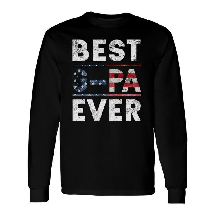 Best G-Pa Ever Vintage American Flag Parents Day Long Sleeve T-Shirt T-Shirt