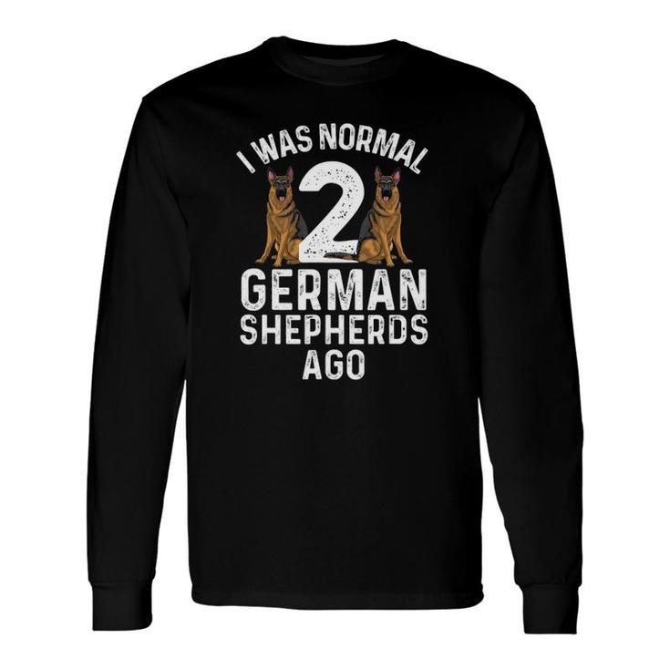 Best German Shepherd Art Dog German Shepherd Lover Long Sleeve T-Shirt
