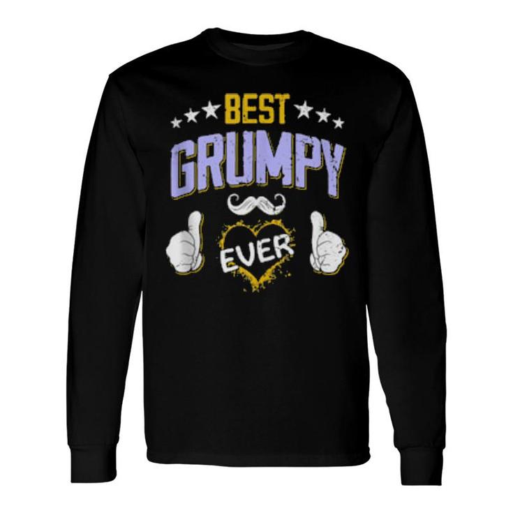 Best Grumpy Ever Personalized Grandpa Long Sleeve T-Shirt T-Shirt