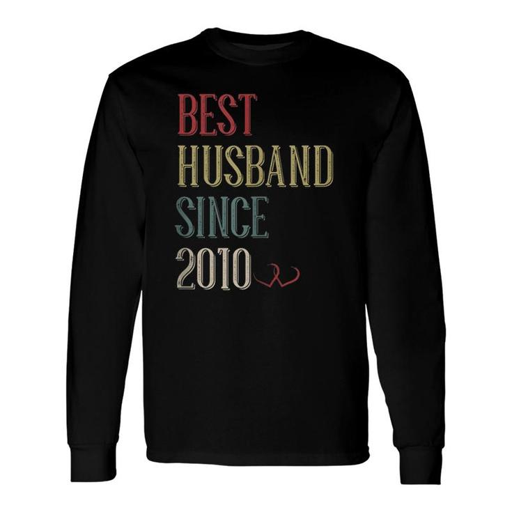 Best Husband 2010 11 Years 11Th Wedding Anniversary For Him Long Sleeve T-Shirt T-Shirt