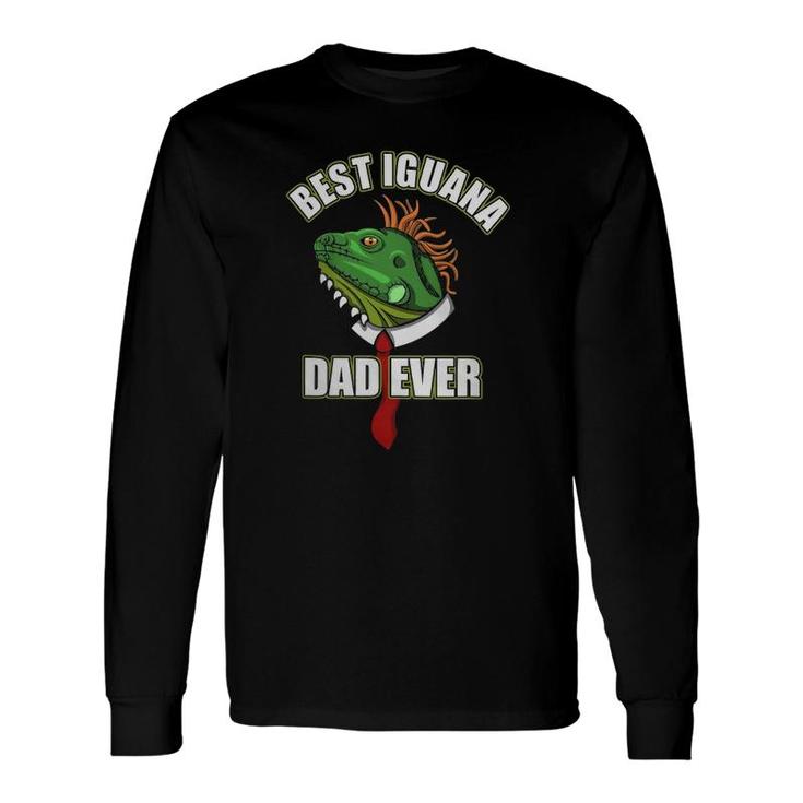 Best Iguana Dad Saying Reptile Lizard Long Sleeve T-Shirt T-Shirt