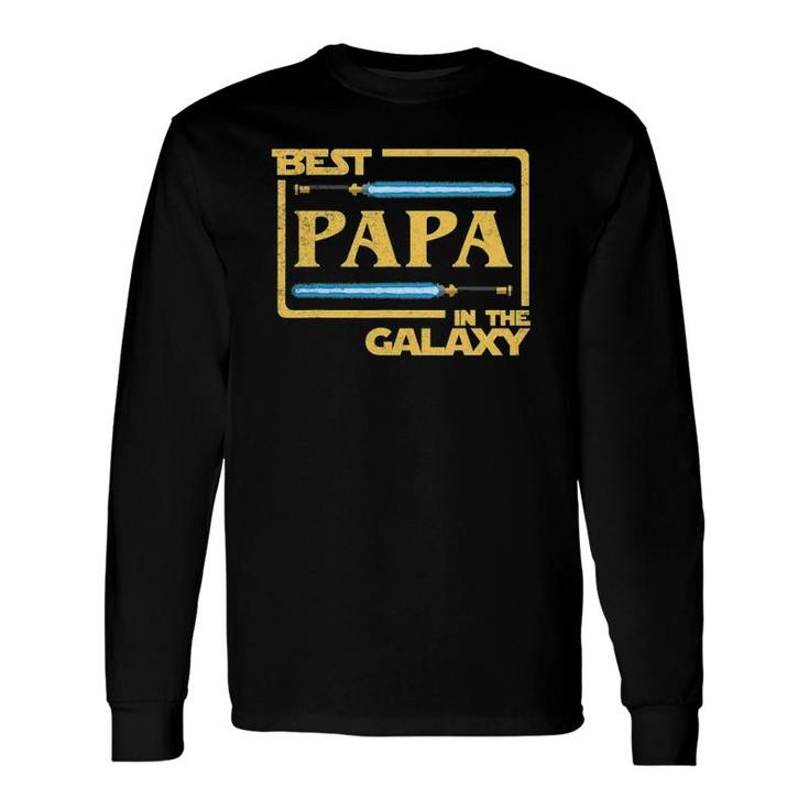 Best Papa In The Galaxy Father's Day Long Sleeve T-Shirt T-Shirt