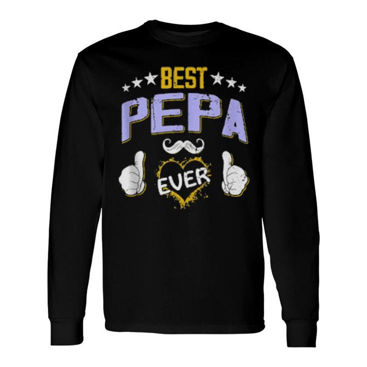 Best Pepa Ever Personalized Grandpa Long Sleeve T-Shirt T-Shirt