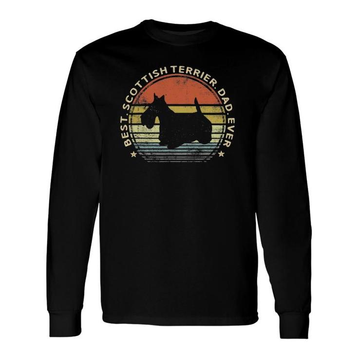Best Scottish Terrier Dad Ever Scottie Dog Lover Owner Daddy Long Sleeve T-Shirt T-Shirt