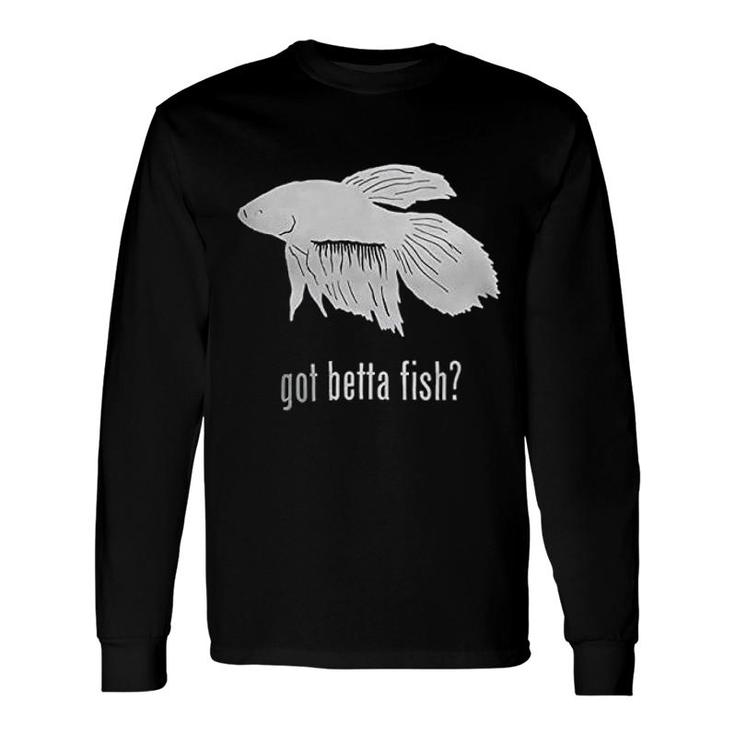 Betta Fish Dark Long Sleeve T-Shirt T-Shirt