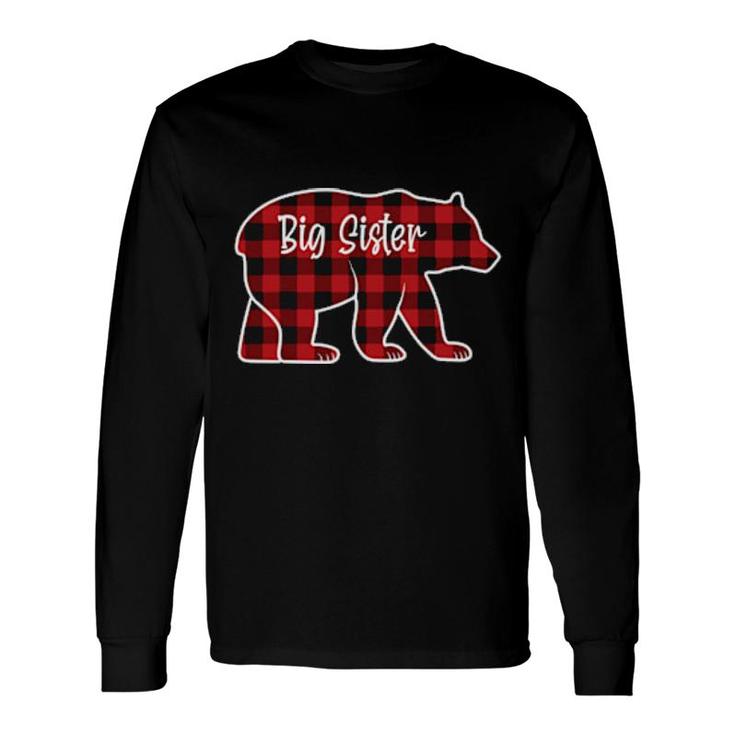 Big Sister Bear Pajama Red Buffalo Xmas Long Sleeve T-Shirt T-Shirt