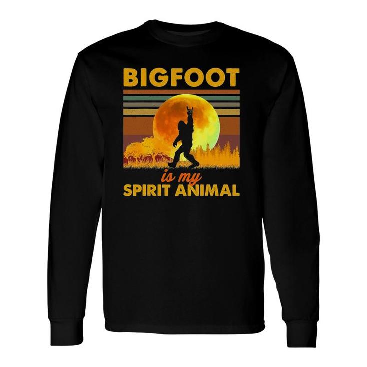 Bigfoot Is My Spirit Animal Sasquatch Long Sleeve T-Shirt T-Shirt