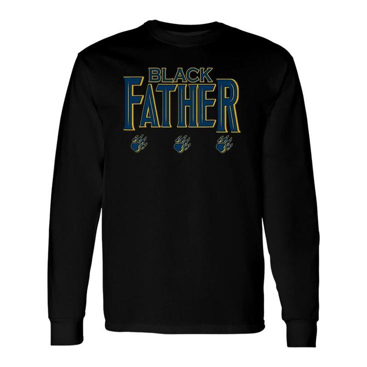 Black Father Panther Father's Day African American Dad Long Sleeve T-Shirt T-Shirt