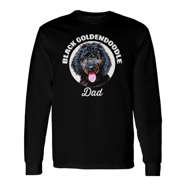 Black Goldendoodle Dog Dad Pet Lover Long Sleeve T-Shirt T-Shirt