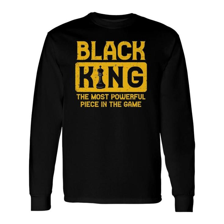 Black King Chess Black Pride History Bhm African Long Sleeve T-Shirt T-Shirt