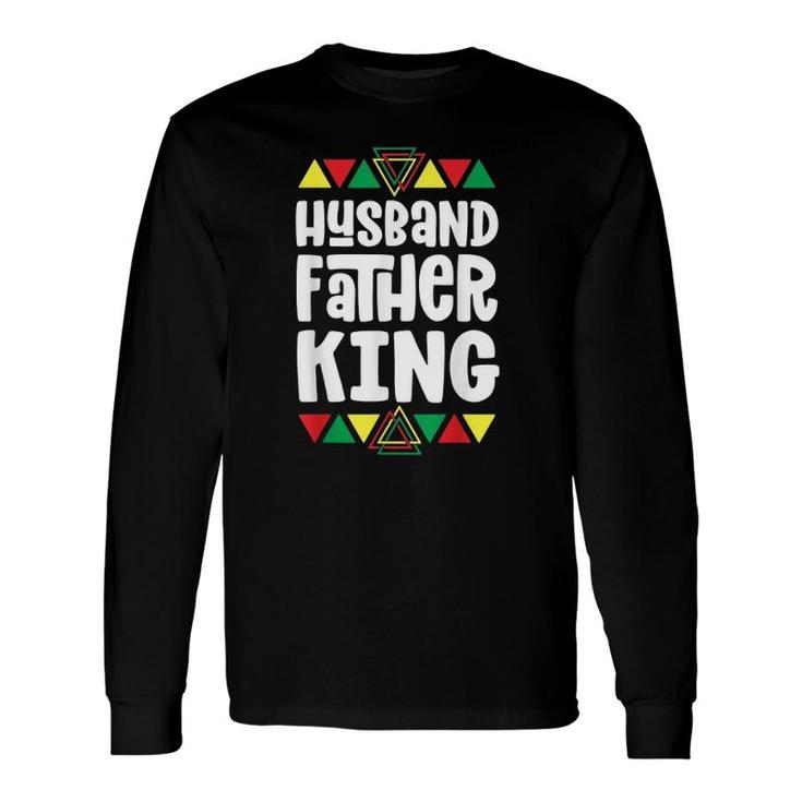 Black Pride S For Husband Father King Dad Long Sleeve T-Shirt T-Shirt