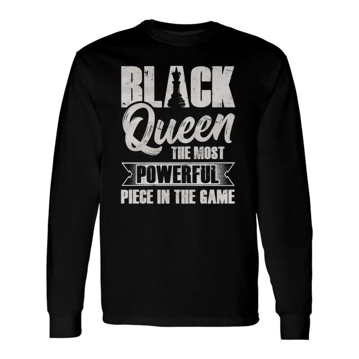 Black Queen African American Most Powerful Chess Piece Pullover Long Sleeve T-Shirt T-Shirt