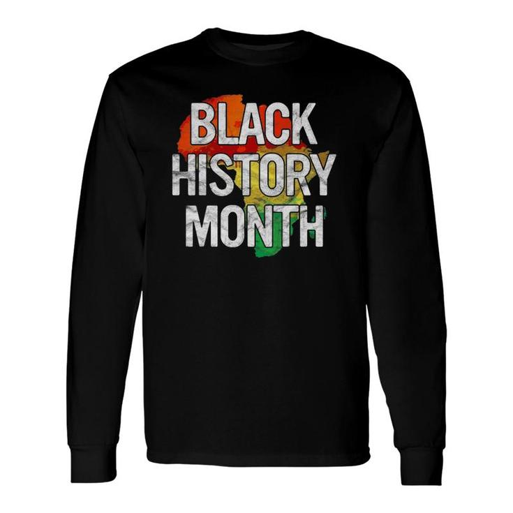 Black History Month Black Pride Proud African American Long Sleeve T-Shirt T-Shirt