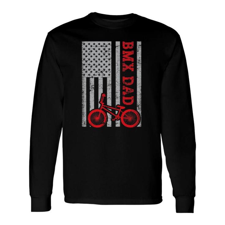Bmx Dad Patriot Freestyle Bike Father's Day Usa Long Sleeve T-Shirt T-Shirt