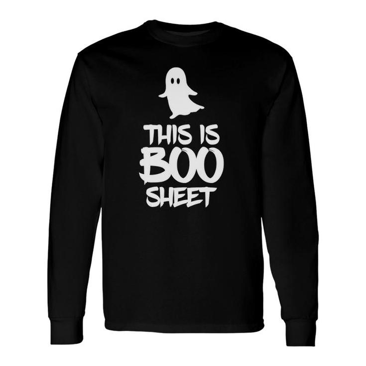 This Is Boo Sheet Halloween Scary Ghost Costume Long Sleeve T-Shirt T-Shirt