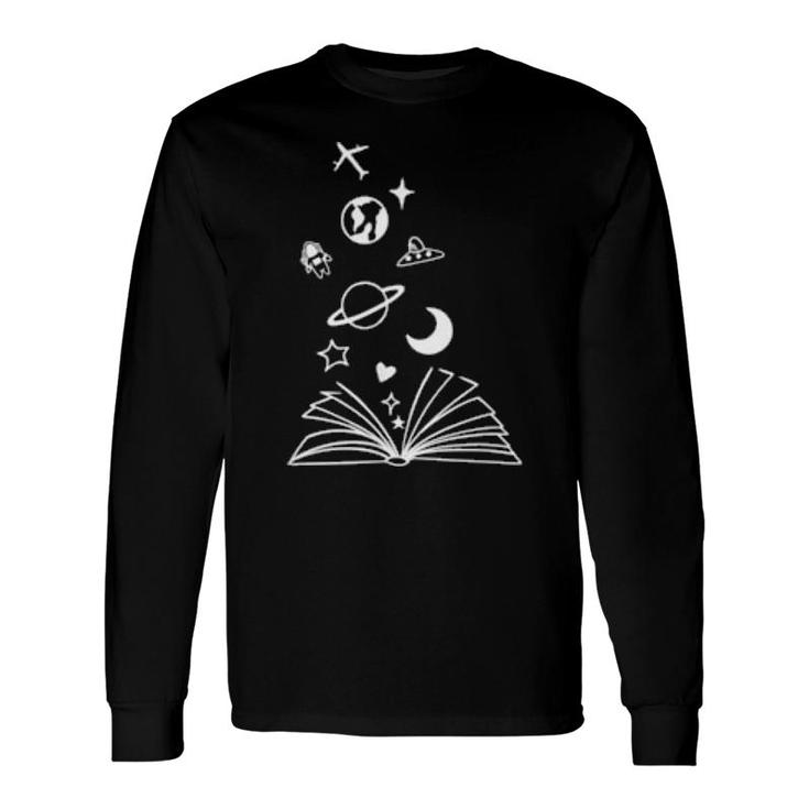 Book Science Space And Travel Christmas Reading Fan Long Sleeve T-Shirt