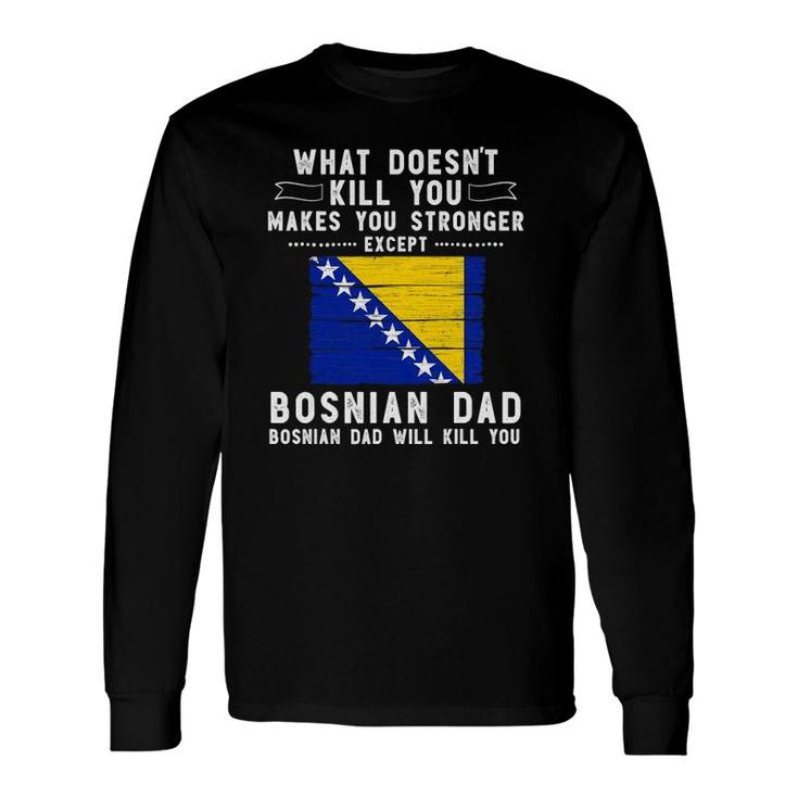 Bosnia & Herzegovina Dad For Father's Day Long Sleeve T-Shirt T-Shirt
