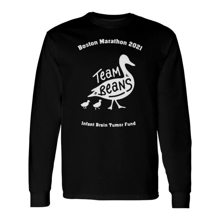 Boston Marathon 2021 Team Beans Infant Brain Tumor Fund Long Sleeve T-Shirt