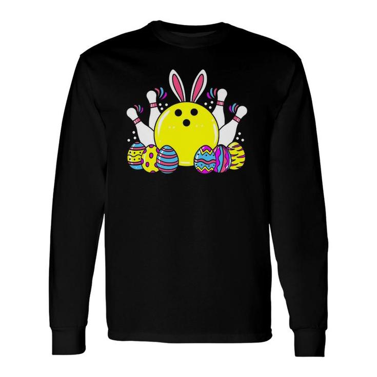 Bowling Easter Bunny Matching Bowling Game Costume Long Sleeve T-Shirt T-Shirt