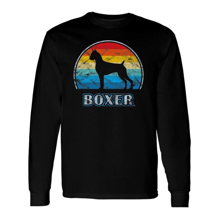 Boxer Dog Vintage Dog Long Sleeve T-Shirt T-Shirt
