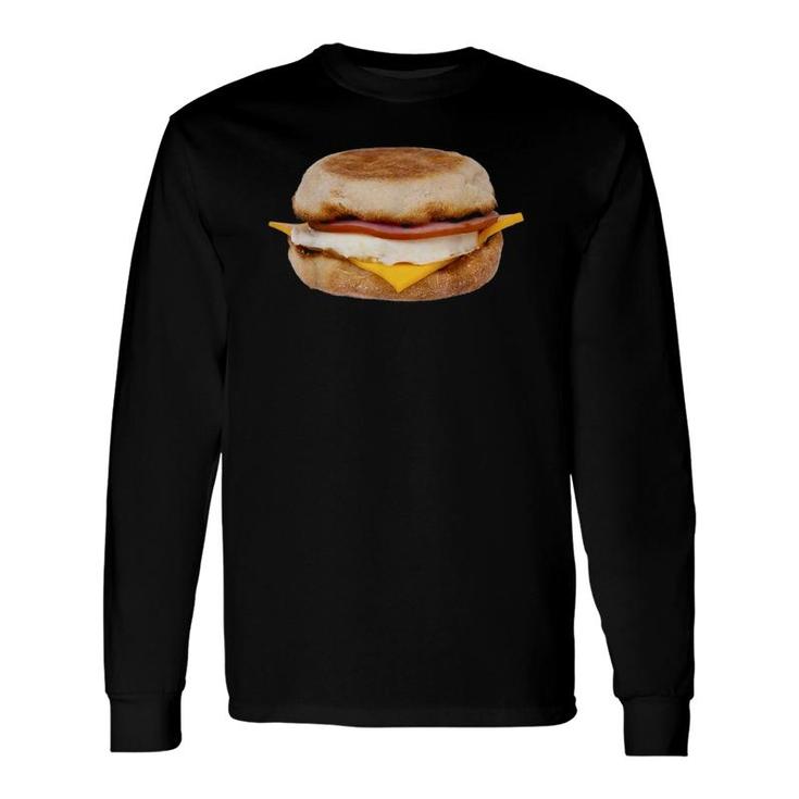 Breakfast Sandwich Eggs Cheese Savory Ham Long Sleeve T-Shirt T-Shirt