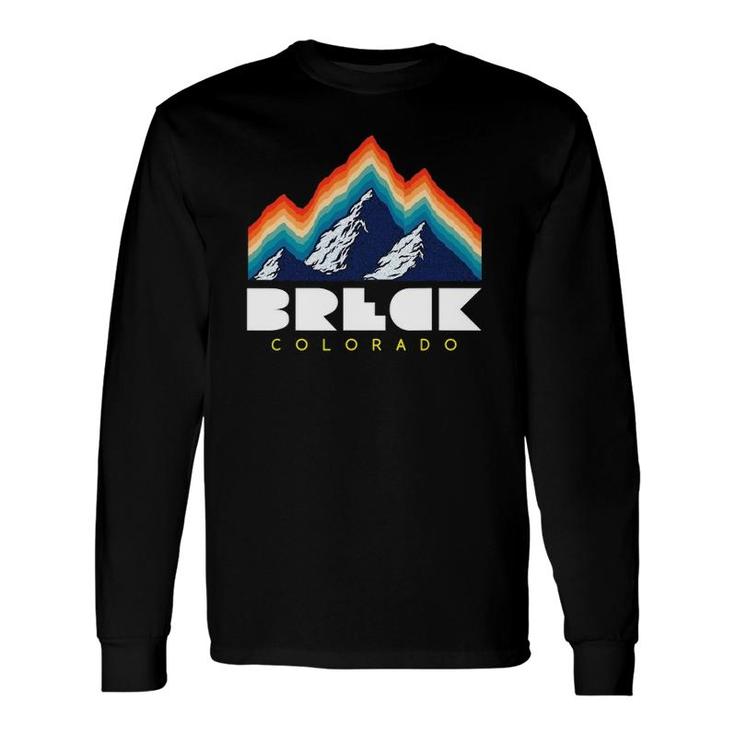 Breck Colorado Retro Usa Ski Long Sleeve T-Shirt T-Shirt