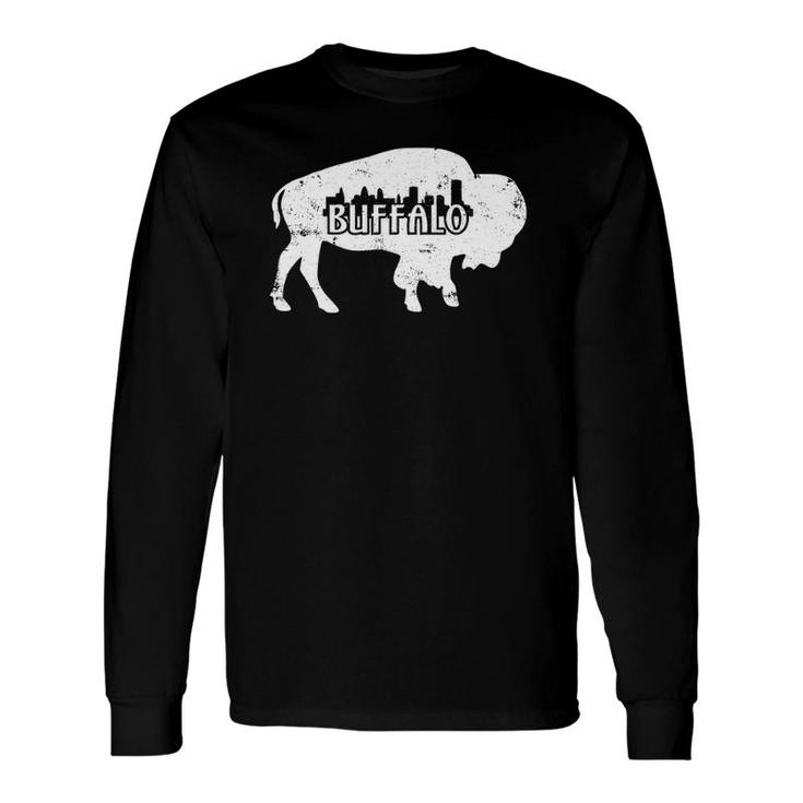 Buffalo Ny American Flag Skyline Distressed T-Shirt Buffalo Ny American Flag Skyline Distressed T-Shirt