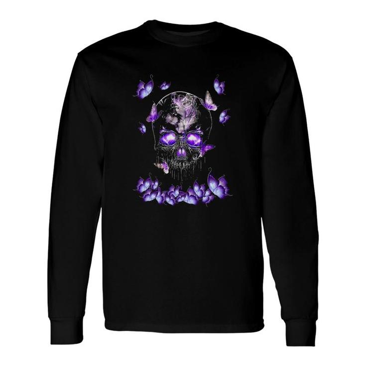 Butterfly Skull Long Sleeve T-Shirt T-Shirt