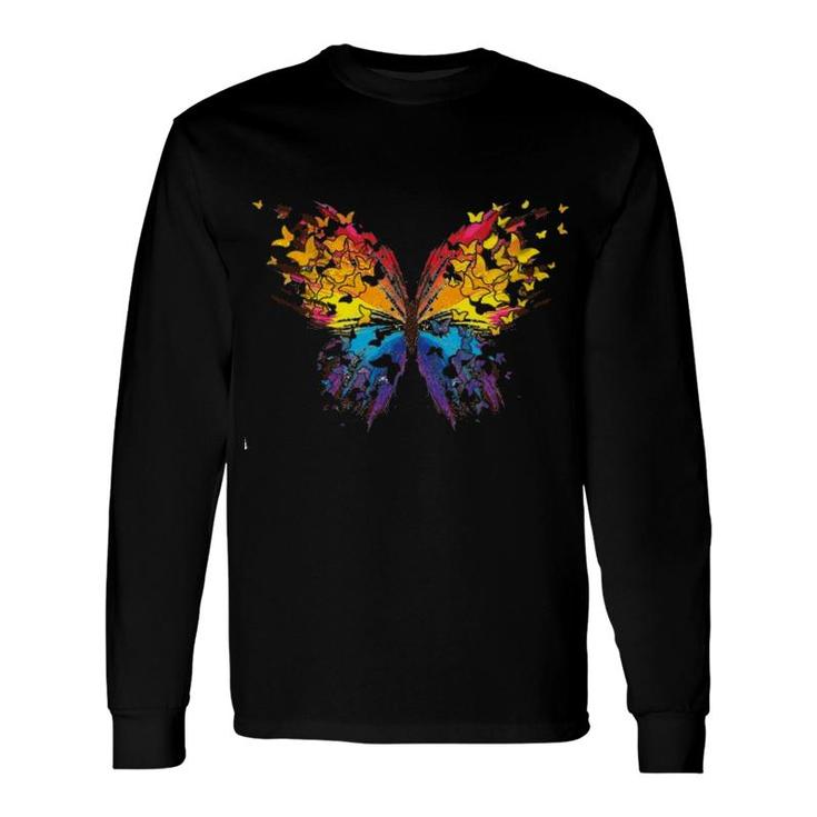 Butterfly Skull Long Sleeve T-Shirt T-Shirt
