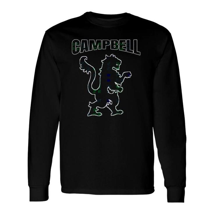Campbell Clan Kilt Tartan Lion Namesake Scottish Long Sleeve T-Shirt T-Shirt