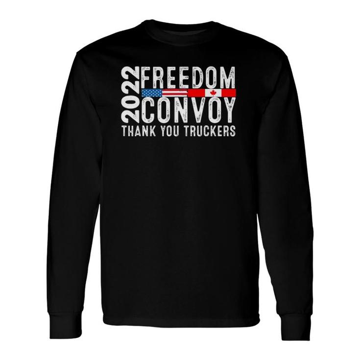Canada Freedom Convoy 2022 Canadian Truckers Support Us Long Sleeve T-Shirt T-Shirt