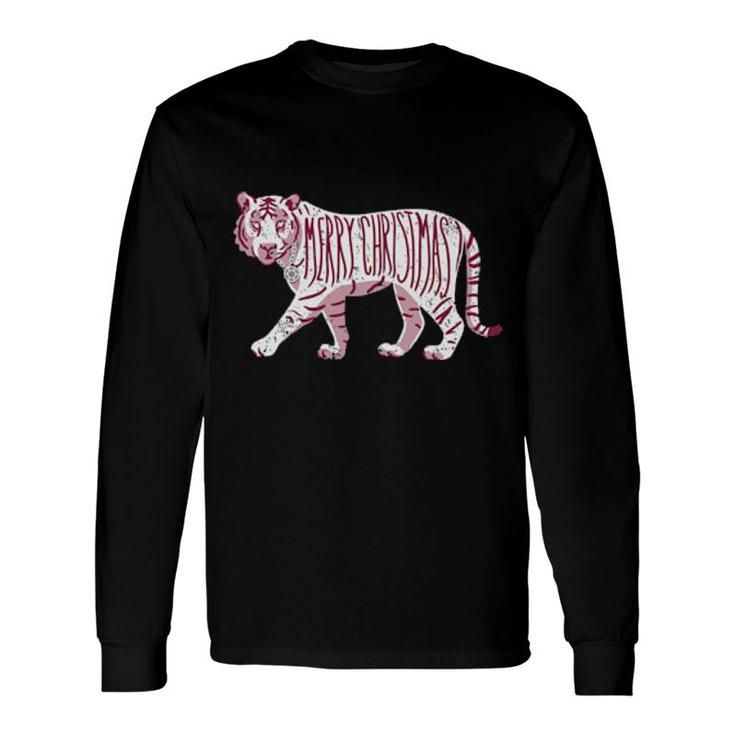Candy Cane Tiger Long Sleeve T-Shirt T-Shirt