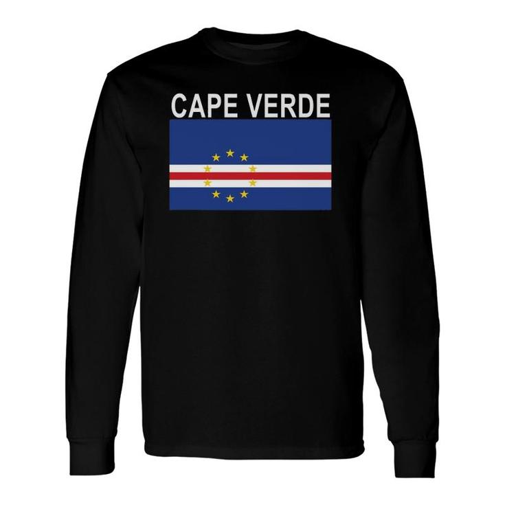 Cape Verde Flag Verdean National Pride Long Sleeve T-Shirt T-Shirt