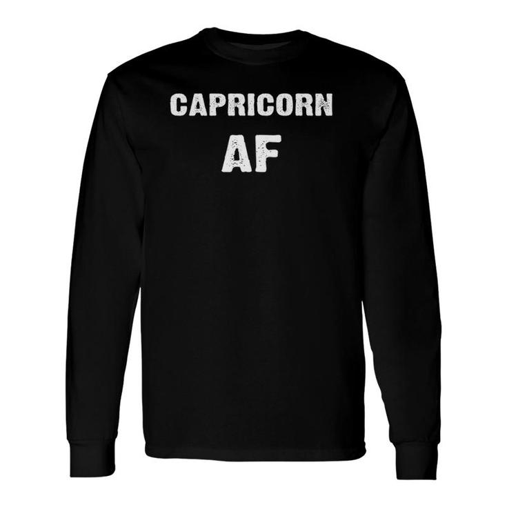Capricorn Af Birthday December January Zodiac Long Sleeve T-Shirt T-Shirt