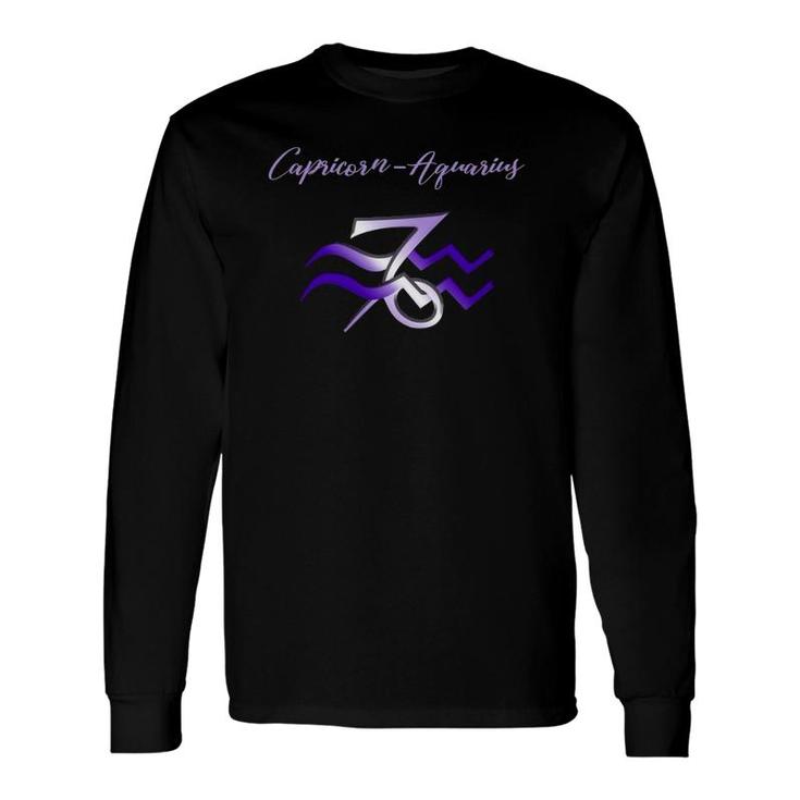 Capricorn Aquarius Cusp Zodiac Horoscope Long Sleeve T-Shirt T-Shirt