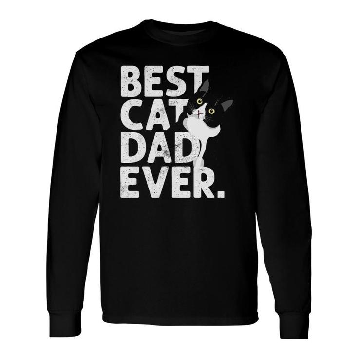 Cat Daddy Father Best Cat Dad Ever Long Sleeve T-Shirt T-Shirt