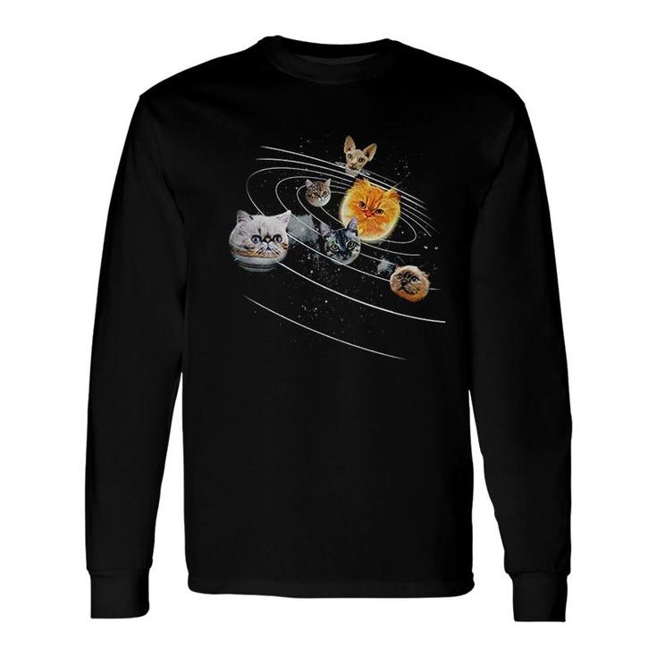 Cat Universe Galaxy Long Sleeve T-Shirt T-Shirt