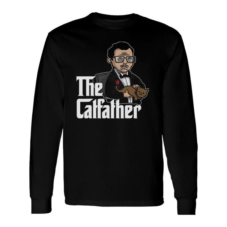 The Catfather Cat Dad Father Of Cats Long Sleeve T-Shirt T-Shirt