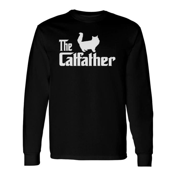 The Catfather Persian Cat Lover Father Cat Dad Long Sleeve T-Shirt T-Shirt