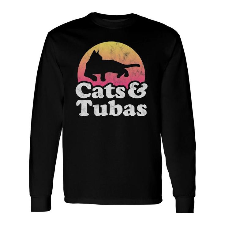 Cats And Tubas Men's Or Women's Cat And Tuba Long Sleeve T-Shirt T-Shirt