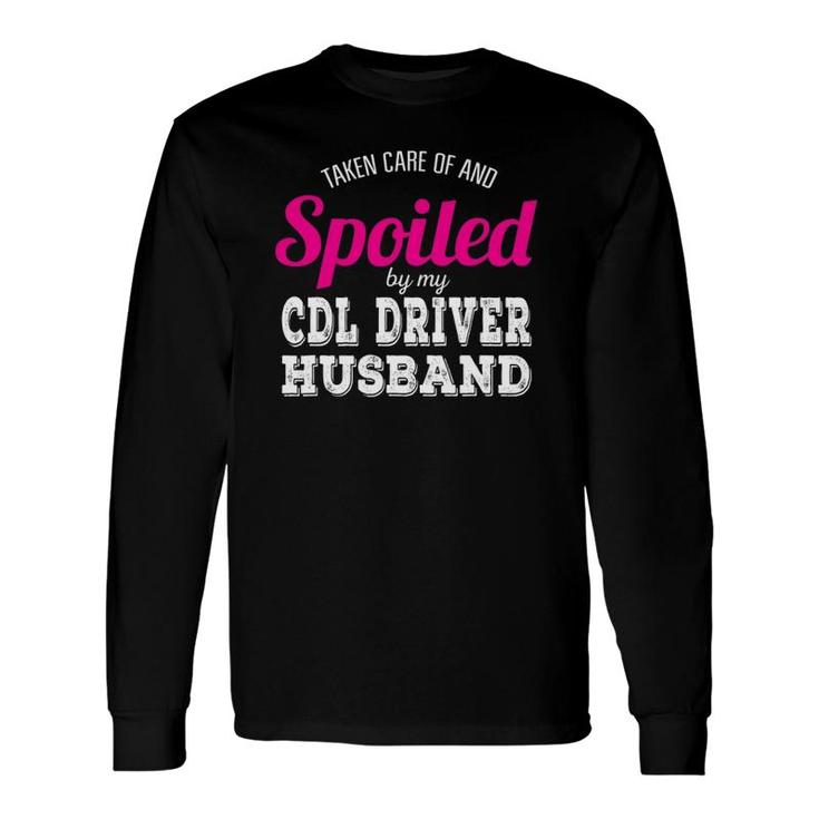 Cdl Driver Wife Wedding Anniversary Long Sleeve T-Shirt T-Shirt