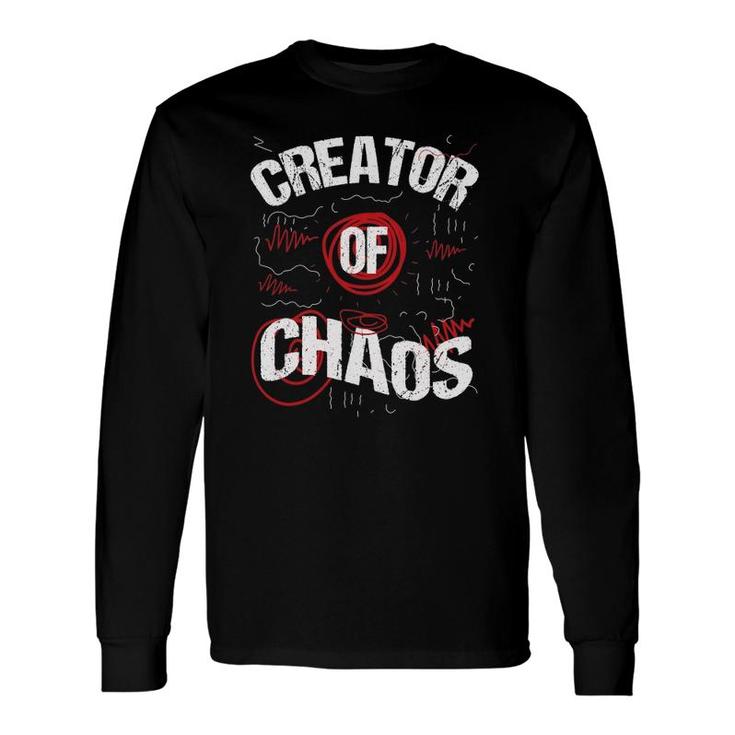 Chaos Coordinator Creator Busy Dad Or Mom Child Creates Long Sleeve T-Shirt T-Shirt