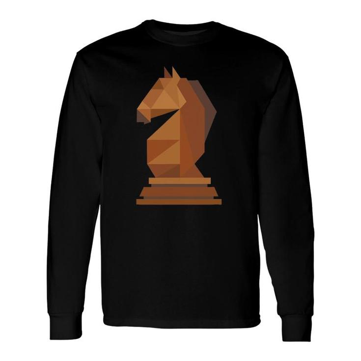 Chess Knight Cool Retro Chess Player Long Sleeve T-Shirt T-Shirt