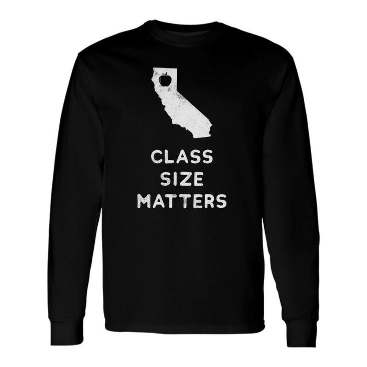 Class Size Matters Red For Ed California Teacher Public Ed Long Sleeve T-Shirt T-Shirt