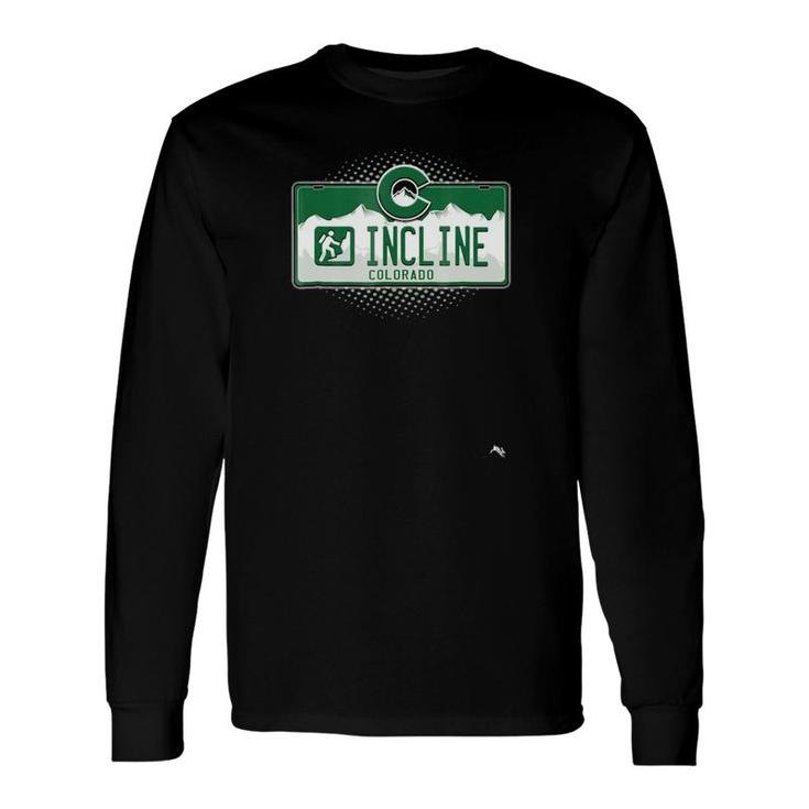 Colorado License Plate Manitou Springs Incline Long Sleeve T-Shirt T-Shirt