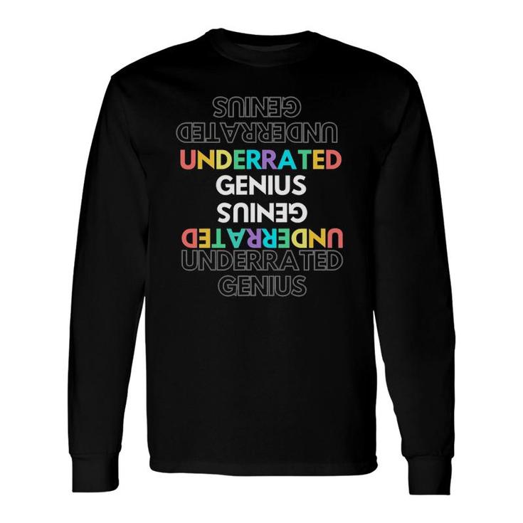 Colorful Upside Down Genius Long Sleeve T-Shirt T-Shirt
