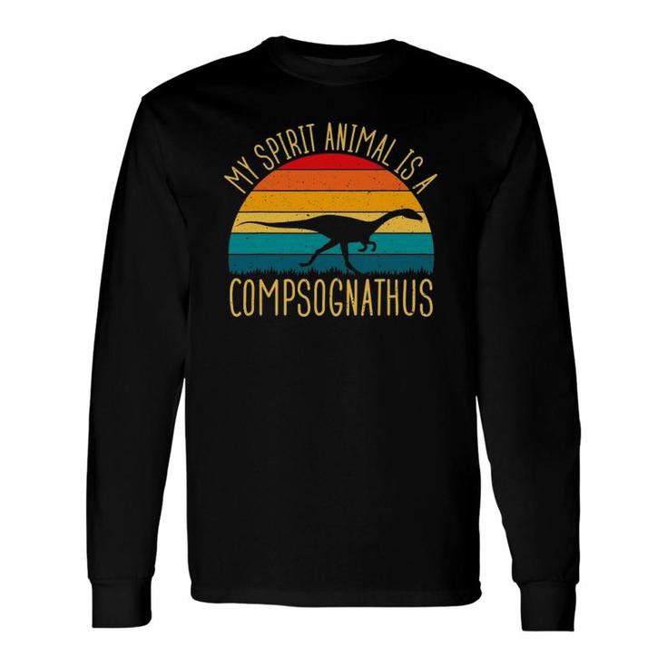 Compsognathus Is My Spirit Animal Dinosaur Lovers Long Sleeve T-Shirt T-Shirt