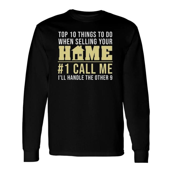 Cool Real Estate Agent Art Home Realtor Broker Long Sleeve T-Shirt T-Shirt