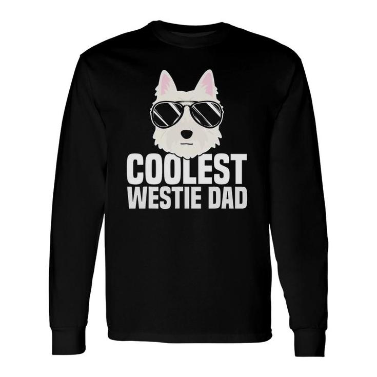 Coolest Westie Dad West Highland White Terrier Dog Lover Long Sleeve T-Shirt T-Shirt